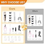 Dog Clippers for Grooming, Low Noise, Electric Quiet, Adjustable Clipper Comb for Dog Grooming Kit, Pet Hair Clippers Grooming kit for Dogs at Home
