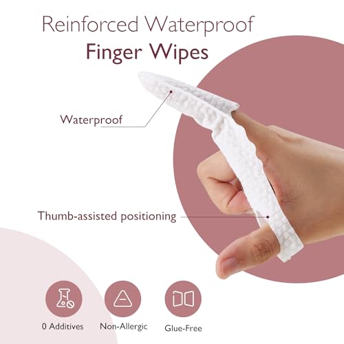 Image of Momcozy Baby Finger Toothbrush, Wipes Toothbrush, Tooth and Gum Wipes Tongue Cleaner, Infant Oral Cleaner, 30 Count