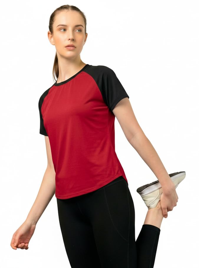 basic things Gym T Shirt for Women Combo, Combo T Shirt for Women, Half Sleeve (Pack of 1)-picture-20