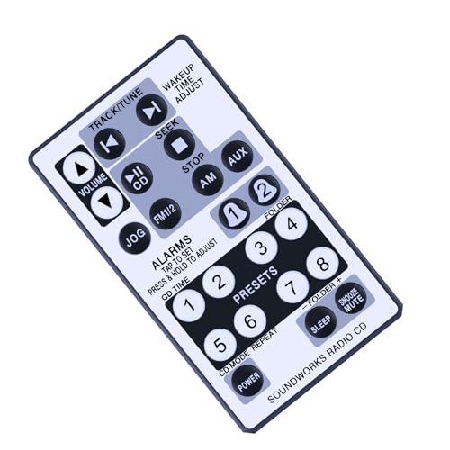 Télécommande de rechange pour radio Cambridge SoundWorks CD 740 noire