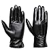 Produktbild Acdyion Damen Winter Leder Handschuhe Touchscreen Echt Leder Nachrichten Schreiben Texting Fahren Winter Warm Handschuhe mit Kaschmir