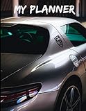  Silver Mercedes Coupe Supercar Undated Quarterly Planner For Men: Custom interior to write in with to do lists, notes,log book, calendar. Perfect gift for birthday or any occasion