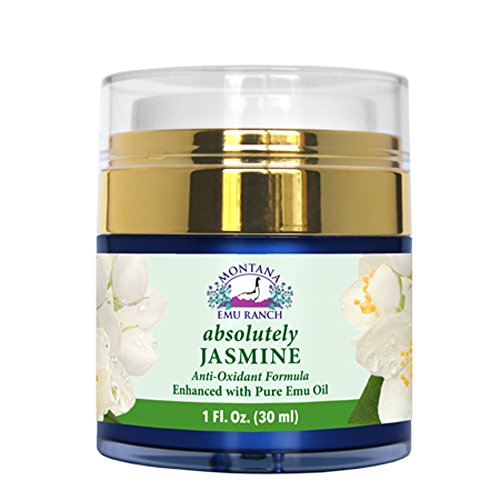 Montana Emu Ranch Absolutely Jasmine Facial Cream 1 Ounce Jar - Anti-Oxidant Formula Enhanced with Pure Emu Oil