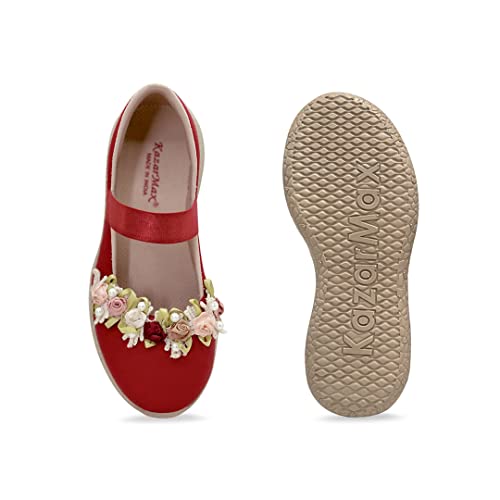 Image of KazarMax Kids Girls Floral Ballet Flat Ballerina