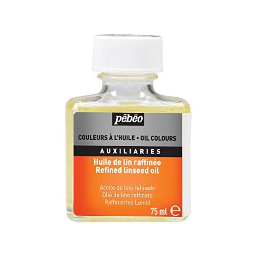 Pébéo – Huile De Lin Raffinée 75 ML – Diluant Peinture à Huile – Huile de Lin Auxiliaire Pour Préparer Vos Couleurs – Peinture à l’Huile Pébéo - 75 ml
