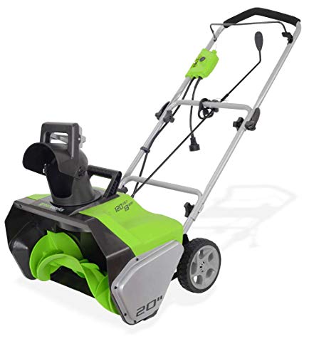 greenworks snow blower 13 amp - Greenworks 20-Inch 13 Amp Corded Snow Thrower 2600502 (Renewed)