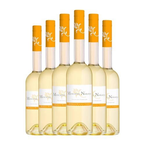 Málaga Virgen López Hermanos Moscatel Naranja Moscato Botella Medium 50 cl Vino dulce (Caja de 6 Botella Medium de 50 cl)