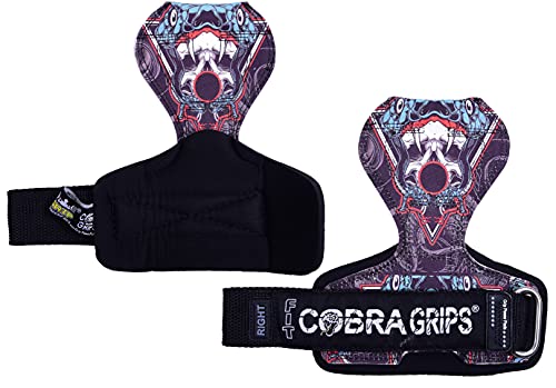 Image of Cobra Grips Weight Lifting Gloves with Adjustable Neoprene Padded Wrist Wraps - Heavy Duty Alternative to Power Lifting Hooks for Deadlifts