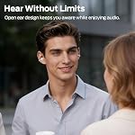 Monster AC220 Open Ear Clip-On Earbuds, Bluetooth 6.0 Wireless Headphones with 13mm Driver, AI-Enhanced Clear Calls, Lightweight Running Earbuds, 22H Playtime, IPX5 Waterproof, White
