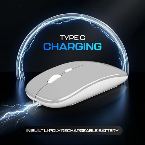 Image of Geonix Opal A11 Optical Wireless Mouse | High Precision Tracking, Silent Click, 3 DPI Modes, Type-C Rechargeable, 10 m Range, 4-Button Ergonomic Design