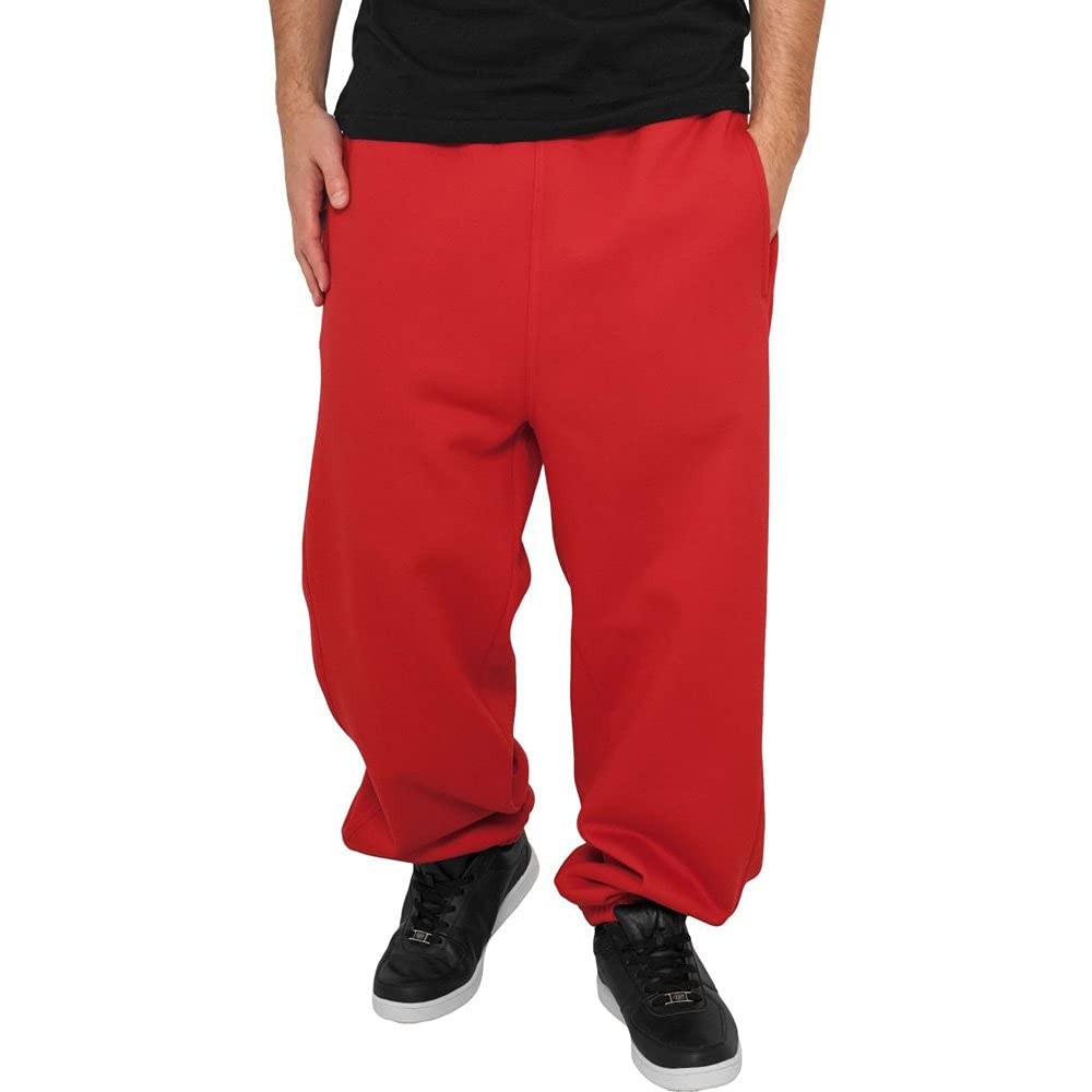 Urban Classics Pantalones de Gimnasia Hombre Pantalones de Deporte Negro Suelto — view 46