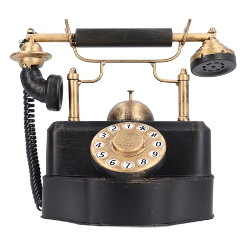 Téléphone antique cadran rotatif décoration rétro vintage maison