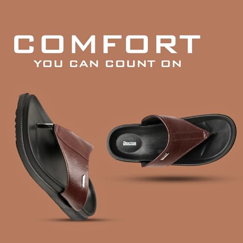 Image of DOCTOR HEALTH SUPER SOFT Men's Orthopedic Slippers | Anti-Skid Comfort Footwear for Heel Pain & Everyday Wear | Lightweight PU Sole Flip-Flops for Men