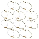 WATIIFUFU 10 Colgadores Metálicos para Tarros Mason de Boca Ancha con Asas de Arpillera y Cuerda de Cáñamo de 86 MM Soporte Resistente para Lámparas Solares Decoración Exterior DIY