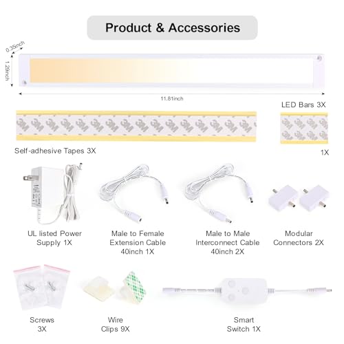 Blessinglux LED Under Cabinet Light Kit thumbnail 2