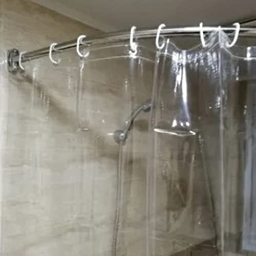 1 Cortina Box Banheiro Transparente Antimofo