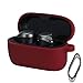 Produktbild Jabra Elite 75T Hülle,Weiche Silikon Schutzhülle Case,Thin Soft Silicone Stoßfeste rutschfeste Abdeckhülle Tasche für Jabra Elite 75t/Elite Active 75t True Wireless Bluetooth Earbuds (Wein)