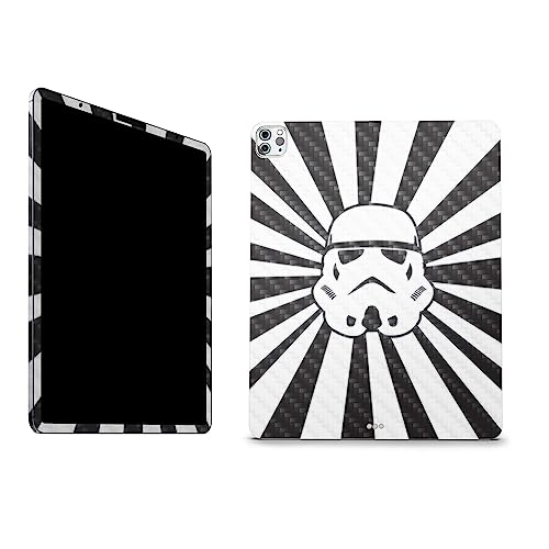 Image of MightySkins Carbon Fiber Skin Compatible with Apple iPad Pro 12.9 inch M2 6th Gen (2022) Full Wrap Kit - Star Rays | Protective, Durable Textured Carbon Fiber Finish | Easy to Apply | Made in The USA