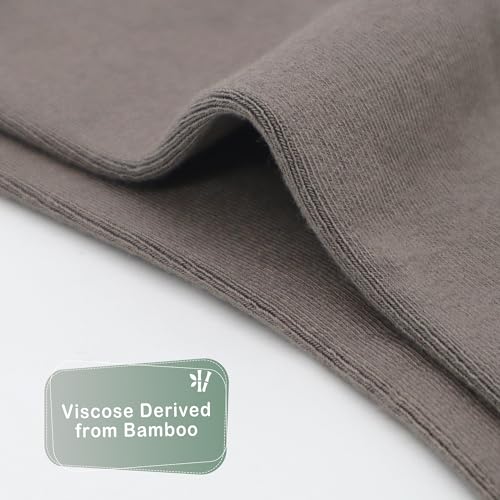 SERISIMPLE Viscose Bamboo Kids Crew Socks School Anti Odor Socks for Boys Girls Uniform Light Weight Flat Seam Socks 5 Pairs3