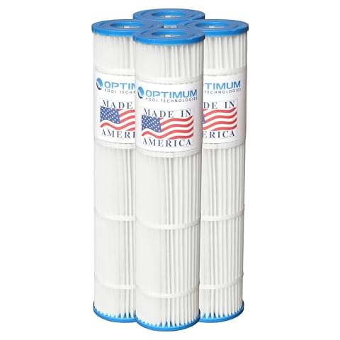 Optimum Pool Technologies® Pool Filter 4 Pack Compatible Replacement for Pentair® Quad DE 80 Filter 178655, Unicel C-6980, Filbur FC-1962, FC-6482 Filter Cartridges - 4 Pack Cover