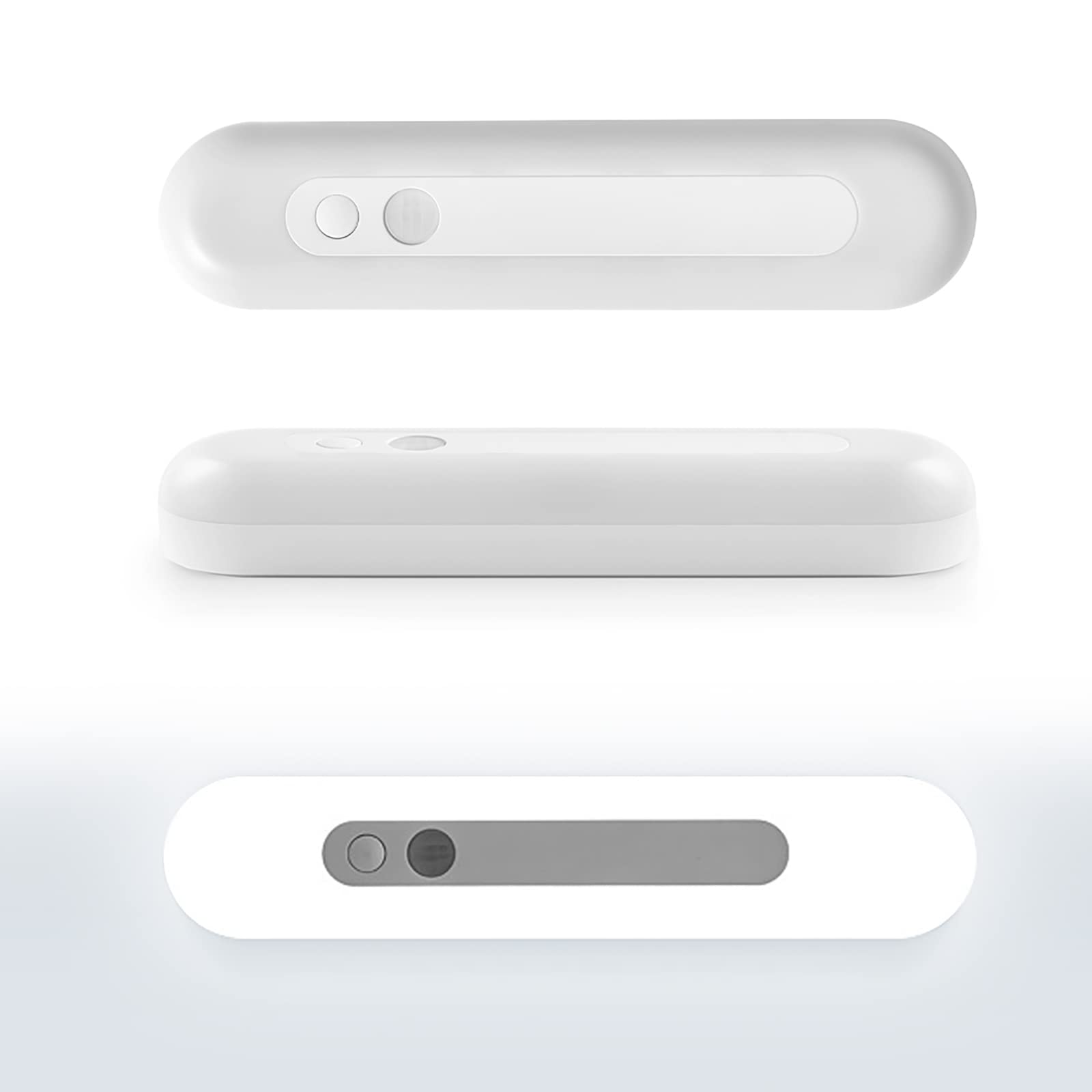 Shenzhi TechLED Closet Light, Under Cabinet Lighting, Motion Sensor Night Light, Portable USB Rechargeable Magnetic LED Light for Indoor Kitchen Counter Stairs Hallway Bedroom (White Light)