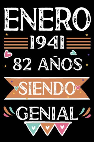 CUADERNO, Enero 1941, 82 Años Siendo Genial: Libro de visitas, cuaderno, 110 páginas de felicitaciones, idea de regalo, regalo Para la esposa, novia, mujer, La madre