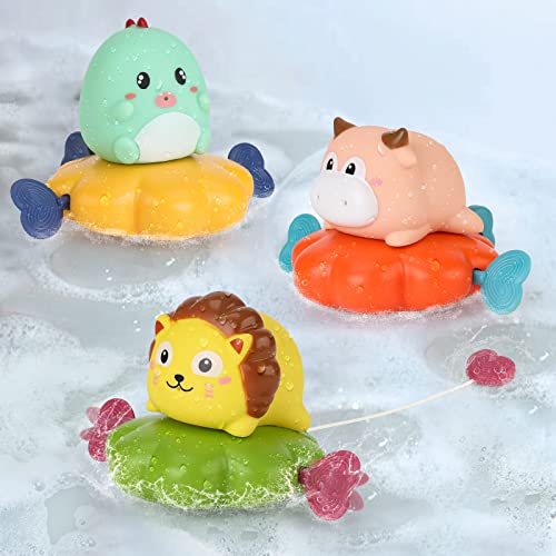 AmyBenton Juguetes Baño Bebe, Juguetes de Bañera para Bebés 0 1 2 3 Año, Juegos de Agua Baño, Bañera Flotante Juguetes para Bebe, Juguetes Ducha para Bebés Cover