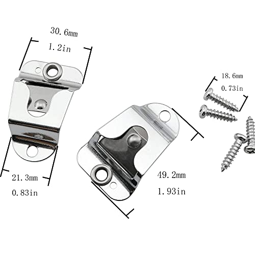 Bllndx Microphone Holders 2Pcs Mic/Cb Mic Hanger Clips Microphone Clip Hook Microphone Hang Up Clip With Screws For Kenwood Mobile Radio #TOP4