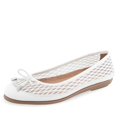 Aerosoles Bria chaussures confortables en maille blanche respirante 6.5