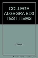 COLLEGE ALGEGRA ED3 TEST ITEMS 0534373569 Book Cover