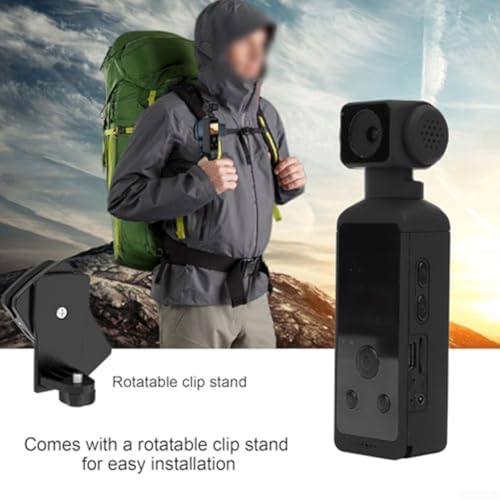 Caméra d'action portable légère 5K à objectif rotatif et audio