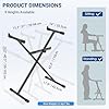 GLEAM Keyboard Stand Digital Piano Stand (Capacity: 100 lb) #1