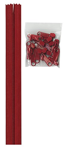Zippers by the Yard (4yds) -Hot Red