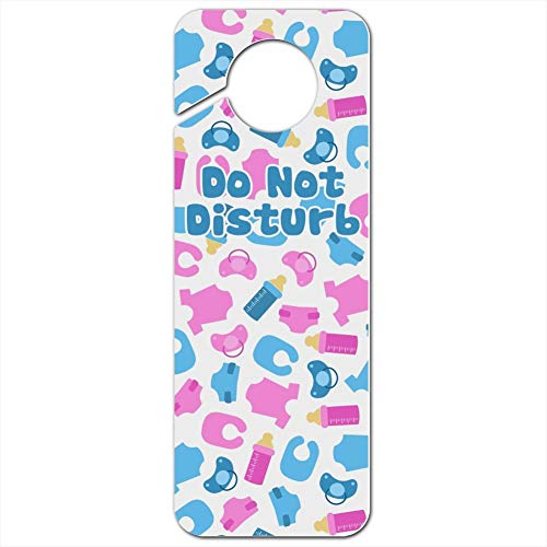 GRAPHICS & MORE Cute Baby Things Pattern Plastic Door Knob Hanger Sign