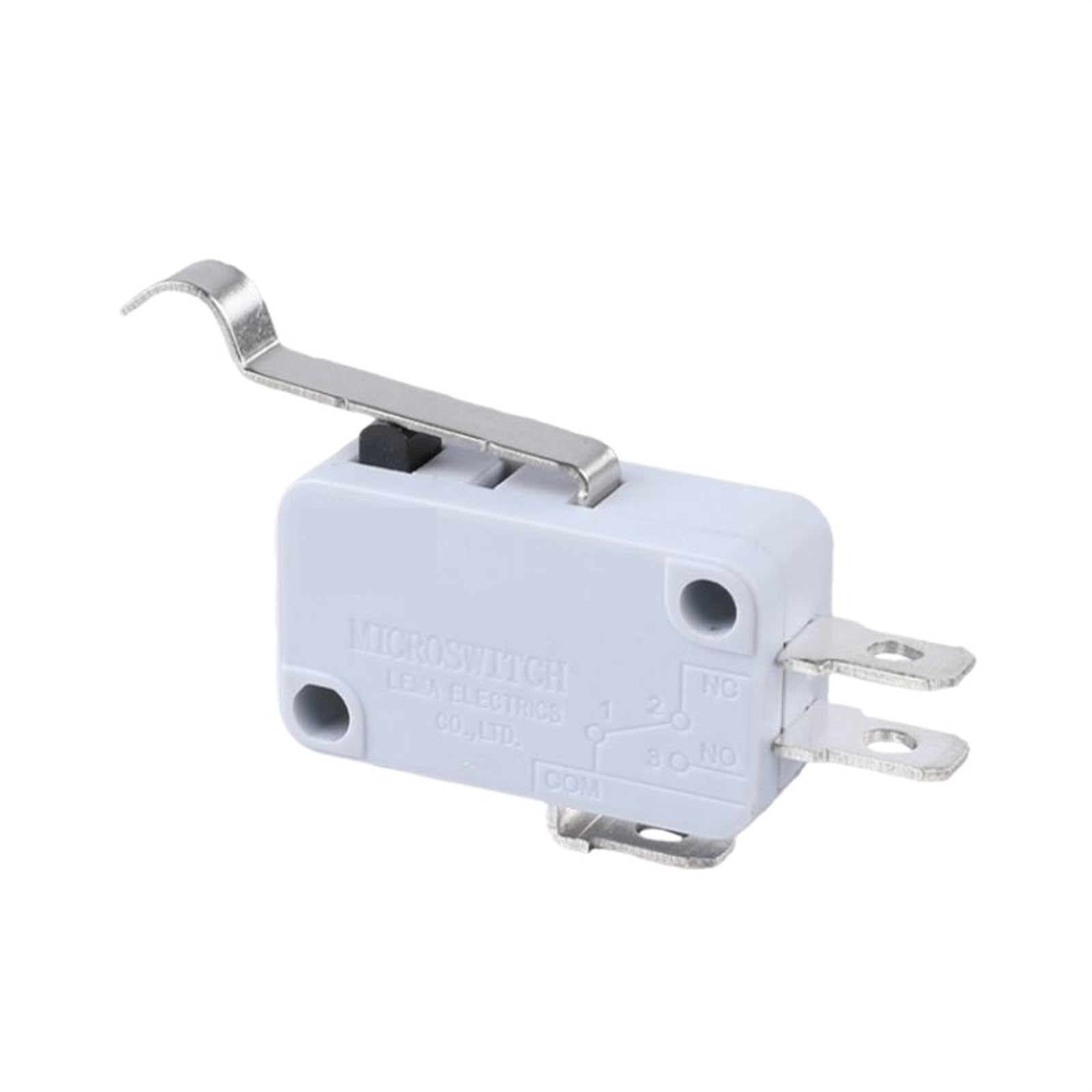 Micro-interrupteur KW7-5 de fin de course bouton-poussoir pour four à micro-ondes gris 5pcs