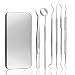 Dental Hygiene Kit Pinkiou Dental Tool Kit Floss Gum Tools Dentist Use Dental Picks Stainless Steel Tarter Scraper Tooth Pick Dental Scaler and Tweezers Oral Mirror Probe Tonsil Stone Remover