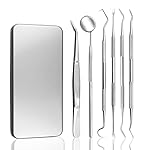 Plaque Remover for Teeth Portable Dental Tools Stainless Steel Dental Picks for Teeth Cleaning Oral Care for Adults Kids and Pets Tartar Remover for Teeth with Case for Daily Use