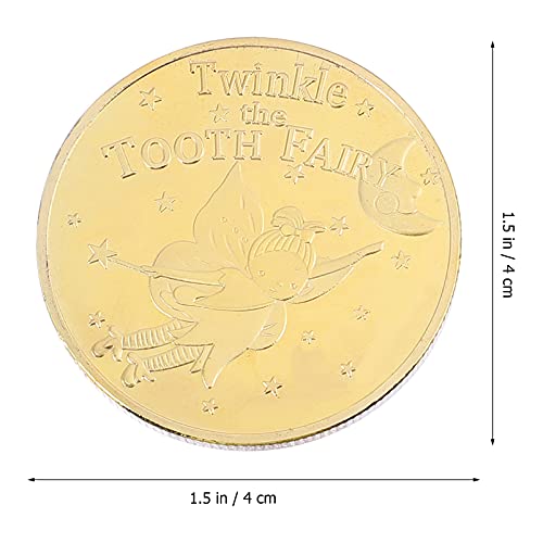 VALICLUD 2Pcs Coin Coleção de Moeda Comemorativa Moeda de Recompensa a Experiência da Fada Dos Dente