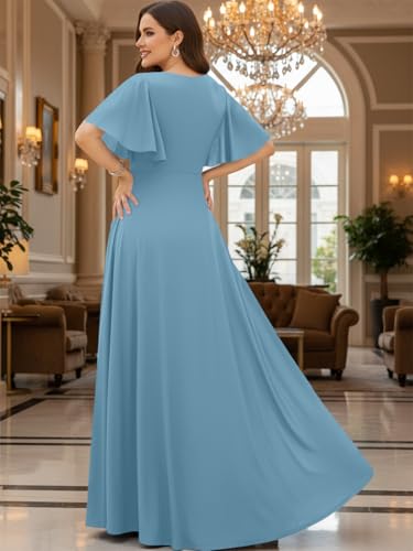 Image of KOH KOH Womens Long Elegant Bridesmaid Evening Cocktail Modest Maxi Dress