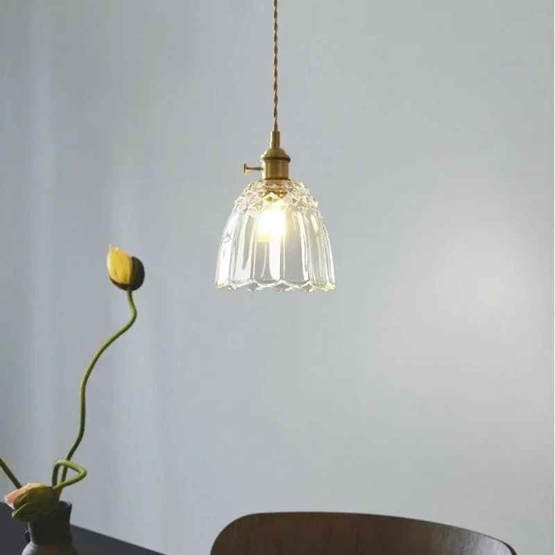 Suspension en cristal de luxe style nordique luminaire de chambre chic