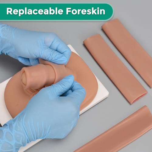 Image of Adult Male Circumcision Trainer Kit for Medical Students, Circumcision Simulator Set with Circumcision Tools for Practice Training-Medium