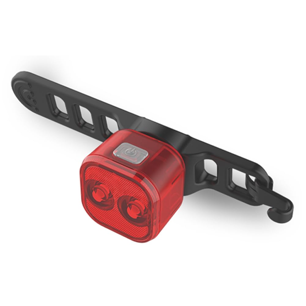 Fanale Posteriore per Bicicletta Impermeabile, Luce Posteriore a LED Ricaricabile Tramite USB, Luce di Sicurezza Posteriore, Luce di Avvertimento per Sella, Lampada per Ciclismo No