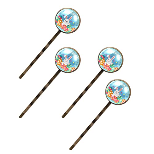 Épingles à cheveux lapin de Pâques pour femme : lot de 4 pièces d'exception aux détails soignés