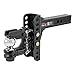 CURT 45907 Adjustable Pintle Hitch Combination 2-In. Shank, 6-Inch Drop, 2-5/16" Ball, 13,000 Pounds