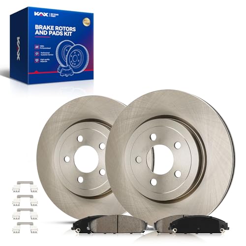 Image of KAX Front Brake Kit Fits Dodge, Chrysler, Charger, 300, Challenger, Magnum | 53023+D1058 OE Brake Rotors and Ceramic Brake Pads