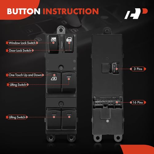 A-Premium Front Left Driver Side Power Window Switch by A-Premium - Used condition - Image 4