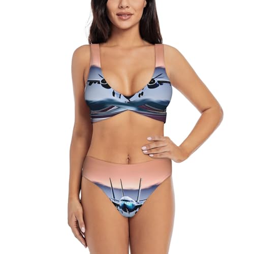 Maillot de bain 2 pièces séchage rapide et doux imprimé Fly