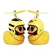PiAEK Gummiente Spielzeug, Ente Auto Armaturenbrett Dekorationen, Gummi Ente Auto Ornamente, Coole Ente mit Propeller/Helm/Sonnenbrille/Goldkette (Biene + Huhn)