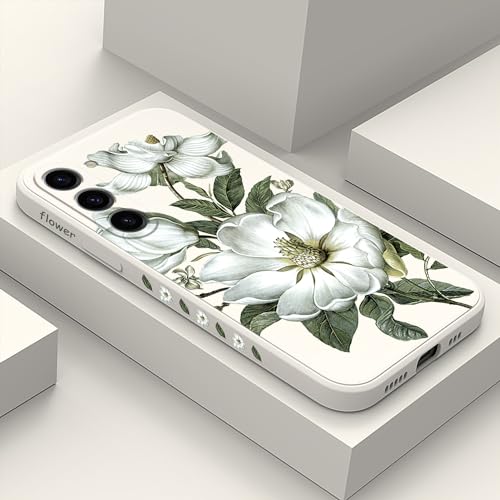 Coque Samsung S23 Plus protection fine silicone anti-rayures motif coton