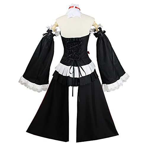 AIUKAKP Women Costume Outfit Uniform Black backless Dress women Halloween by AIUKAKP - Used condition - Image 3
